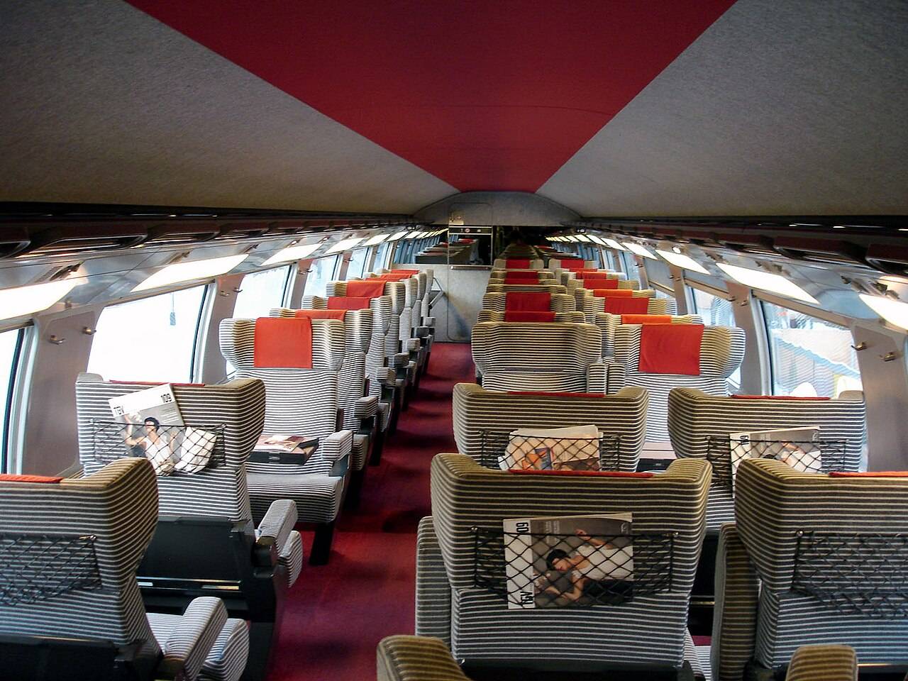 Plan Voiture TGV INOUI 1ère Classe
